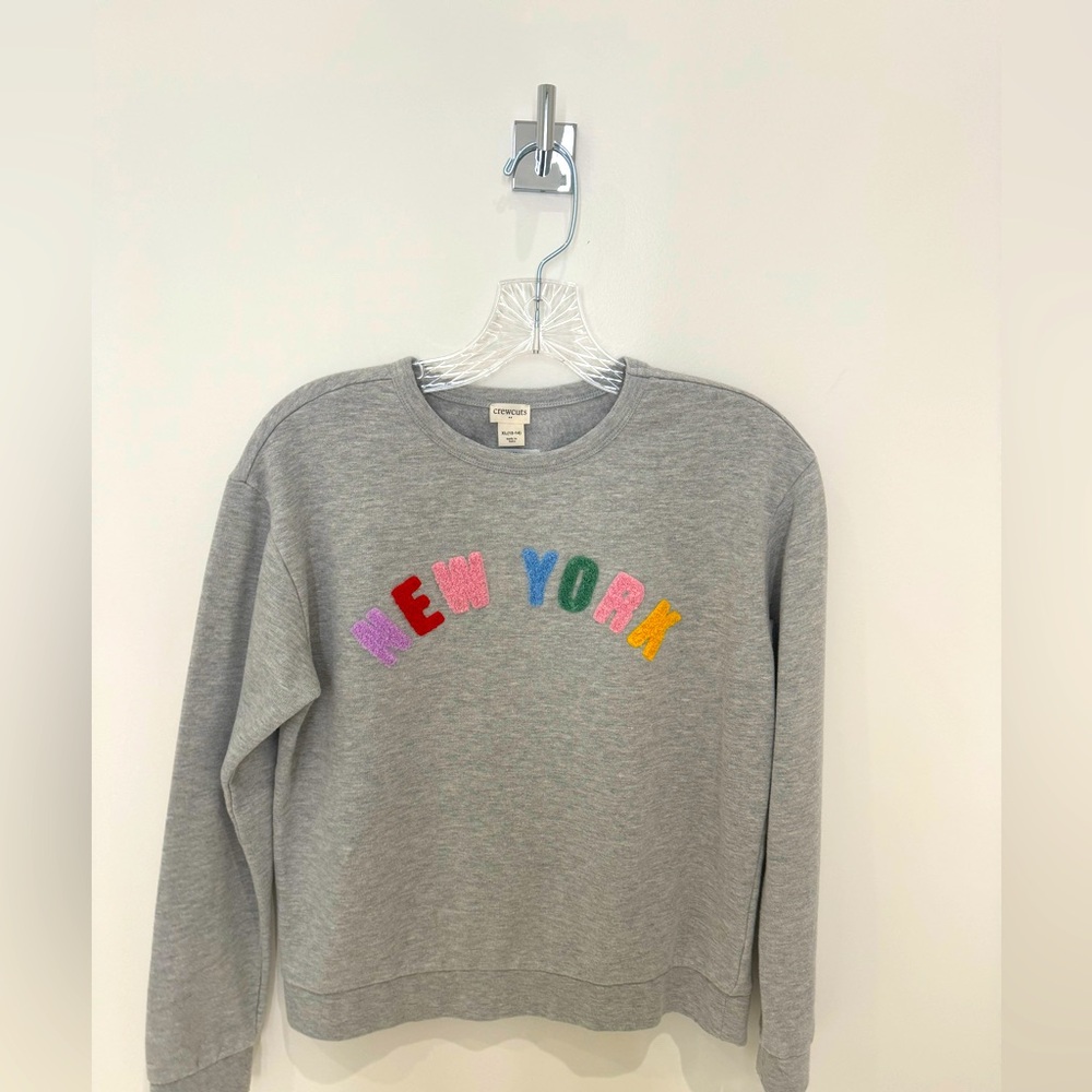 Crewcuts Gray Sweater with Colorful New York Design